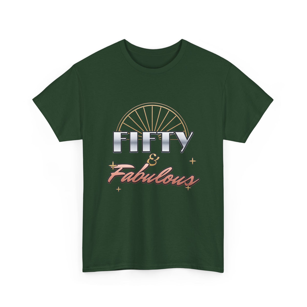 Fifty & Fabulous Birthday shirt – Gildan tee by Happywear