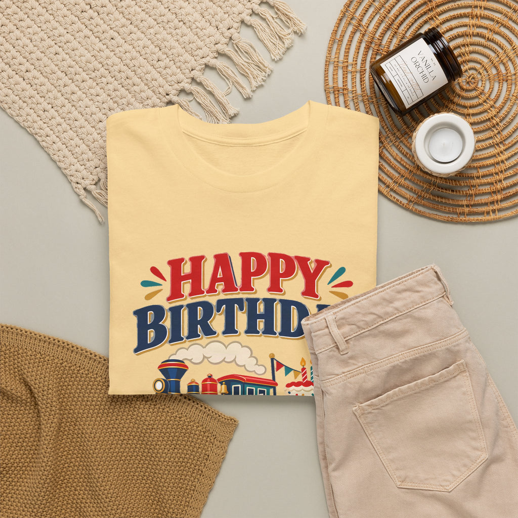 Personalized Train Birthday Shirt – Add Name & Age