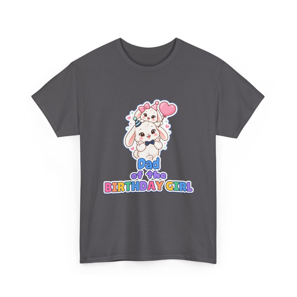 Dad of the Birthday Girl Bunny birthday shirt – Gildan tee by Happywear
