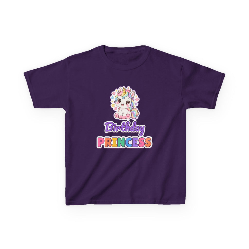 Birthday Princess Unicorn birthday shirt – kids Gildan tee by Happywear