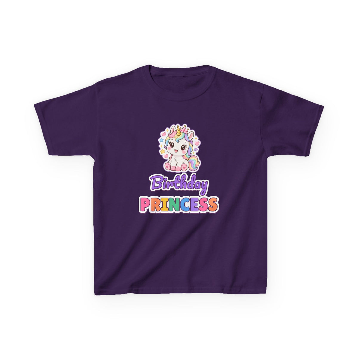 Birthday Princess Unicorn birthday shirt – kids Gildan tee by Happywear