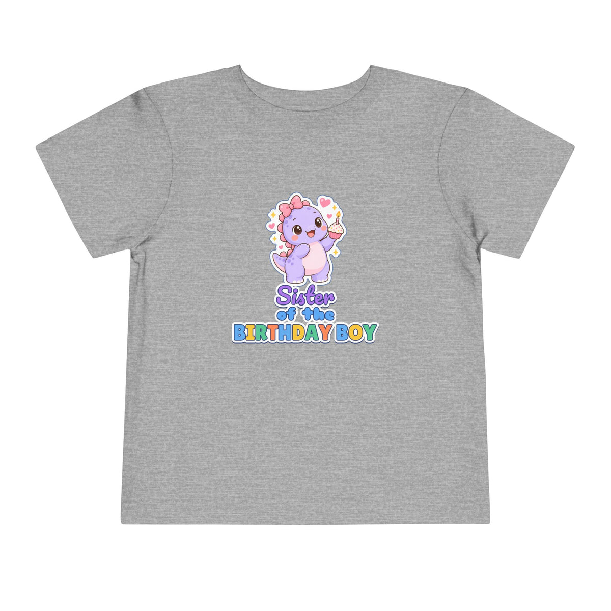 Sister of the Birthday Boy Dino birthday shirt – toddler Gildan tee by Happywear