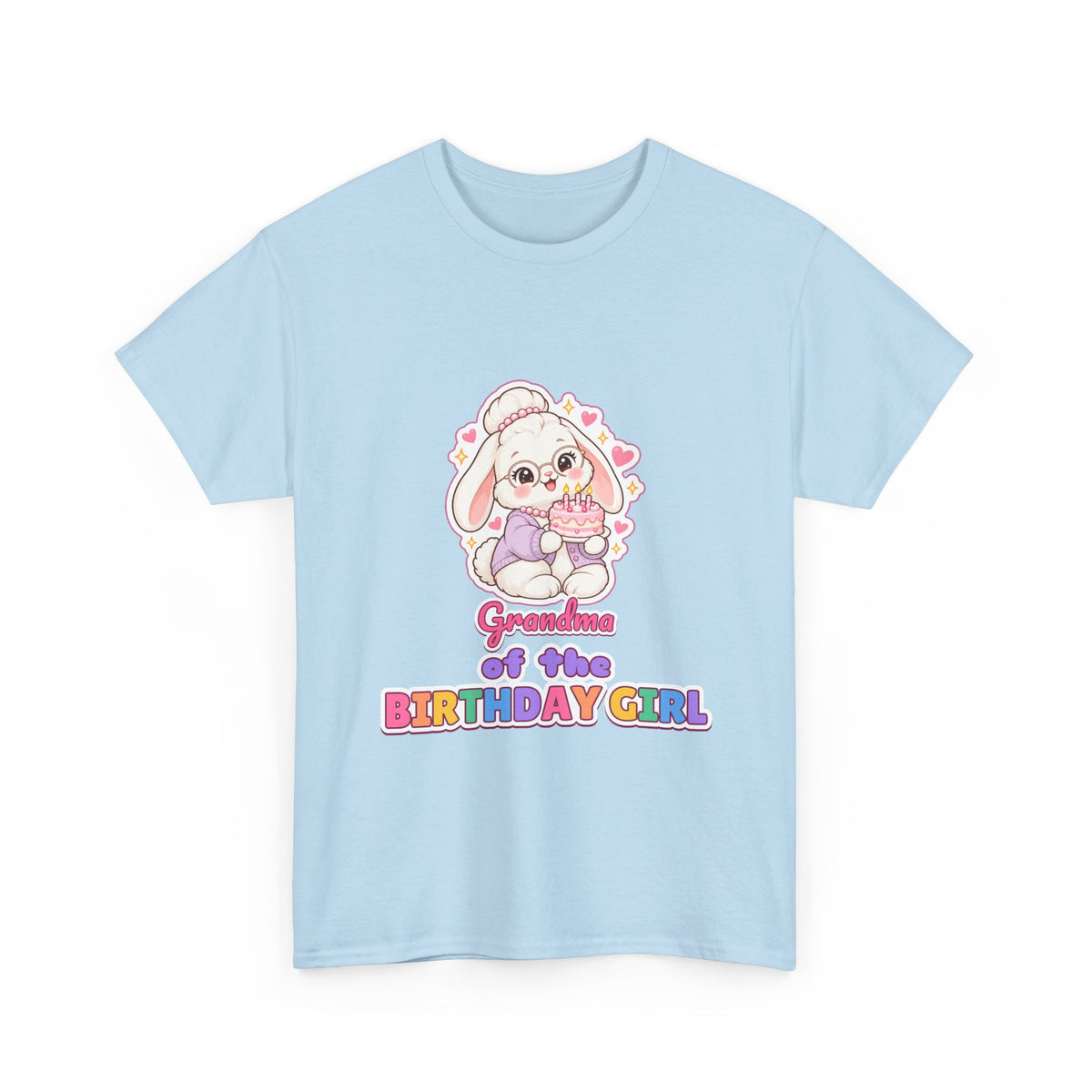 Grandma of the Birthday Girl Bunny birthday shirt – Gildan tee by Happywear