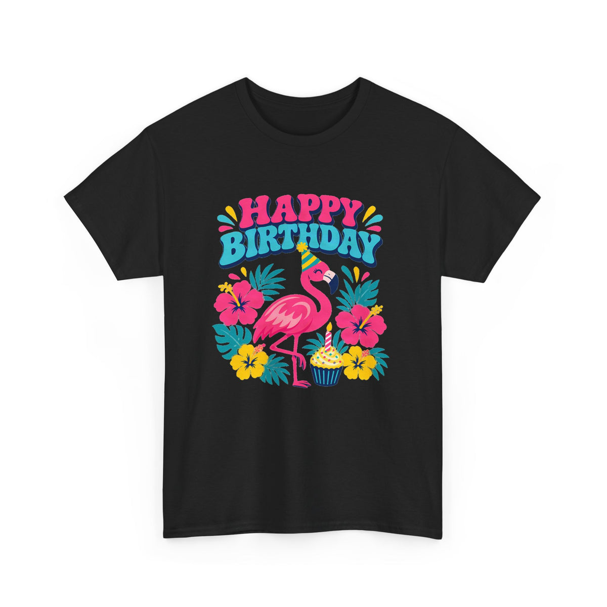 Flamingo Happy Birthday Tee