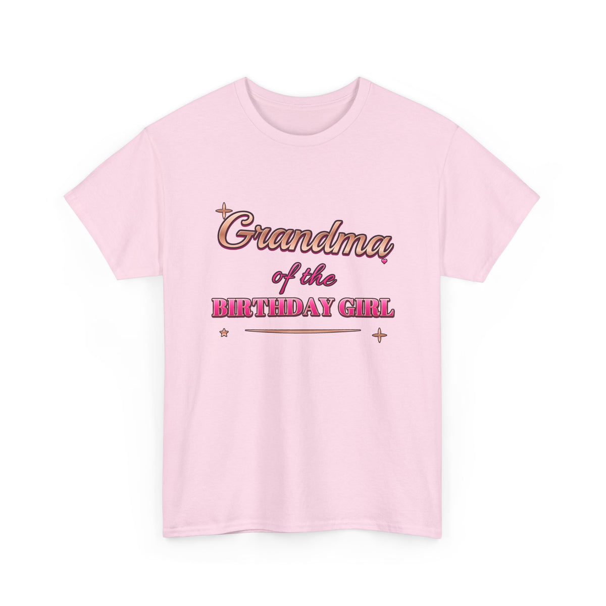 Grandma of the Birthday Girl Rose Gold birthday shirt – Gildan tee by Happywear