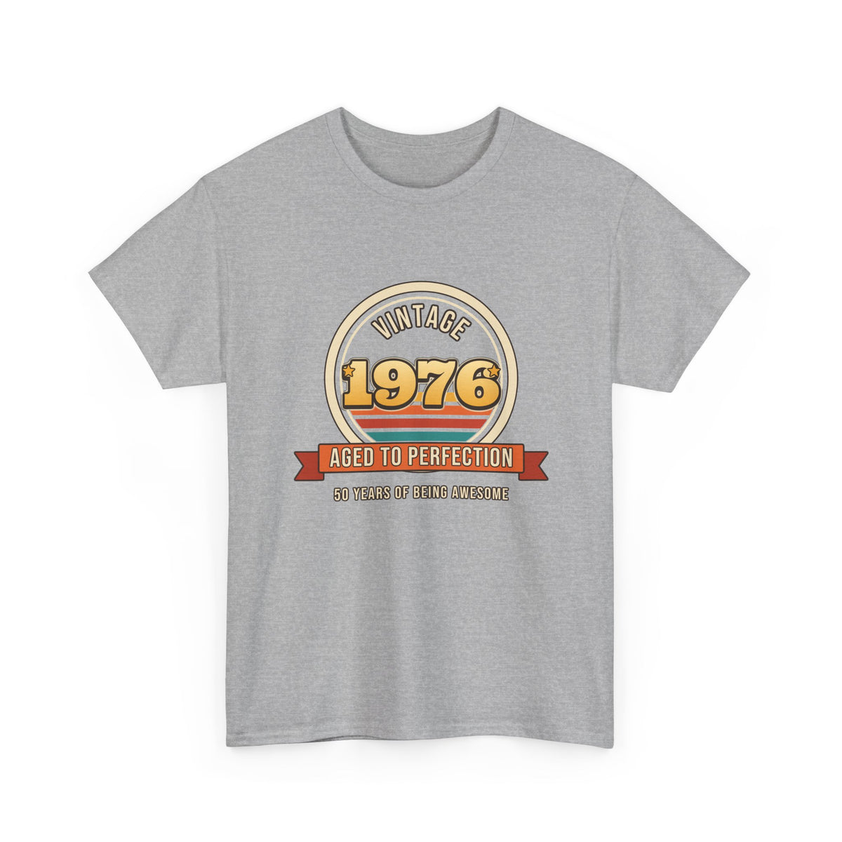Vintage 1976 Aged to Perfection 50th Birthday shirt – Gildan tee by Happywear