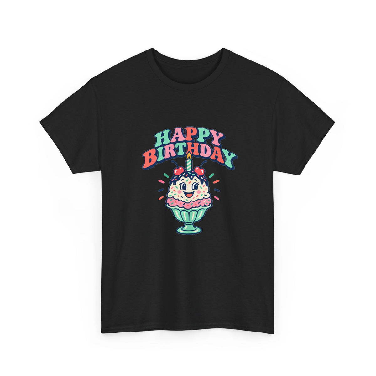 Ice Cream Happy Birthday Tee
