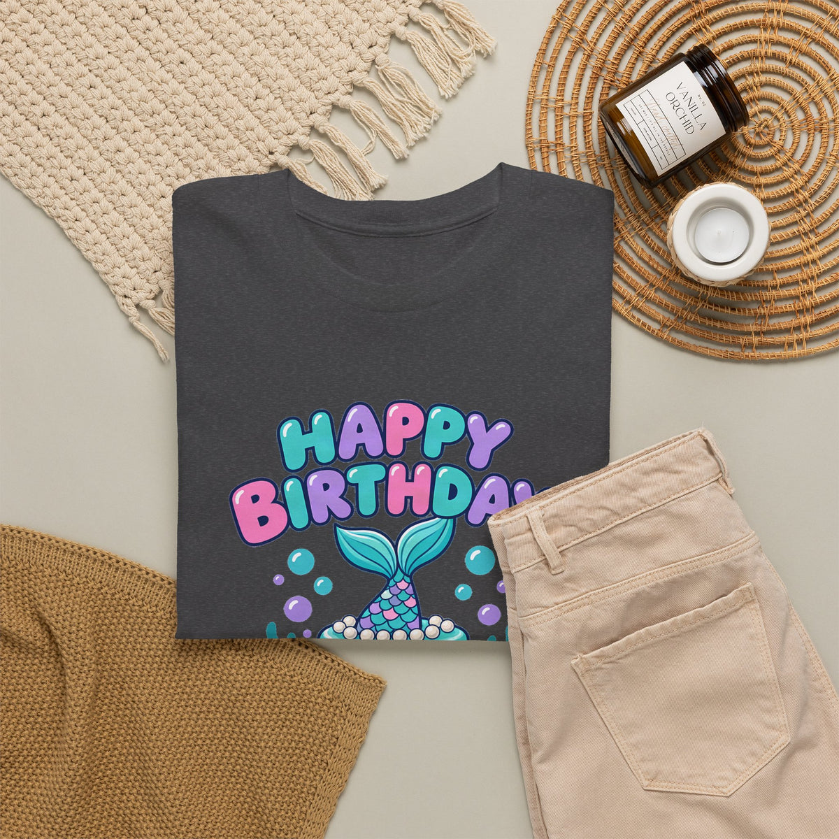 Personalized Mermaid Birthday Shirt – Add Name & Age