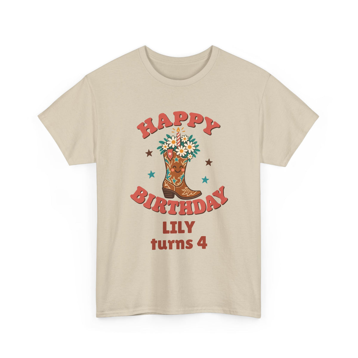 Personalized Cowgirl Birthday Shirt – Add Name & Age