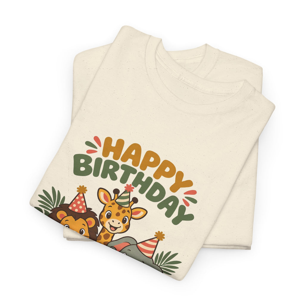 Personalized Safari Friends Birthday Shirt – Add Name & Age