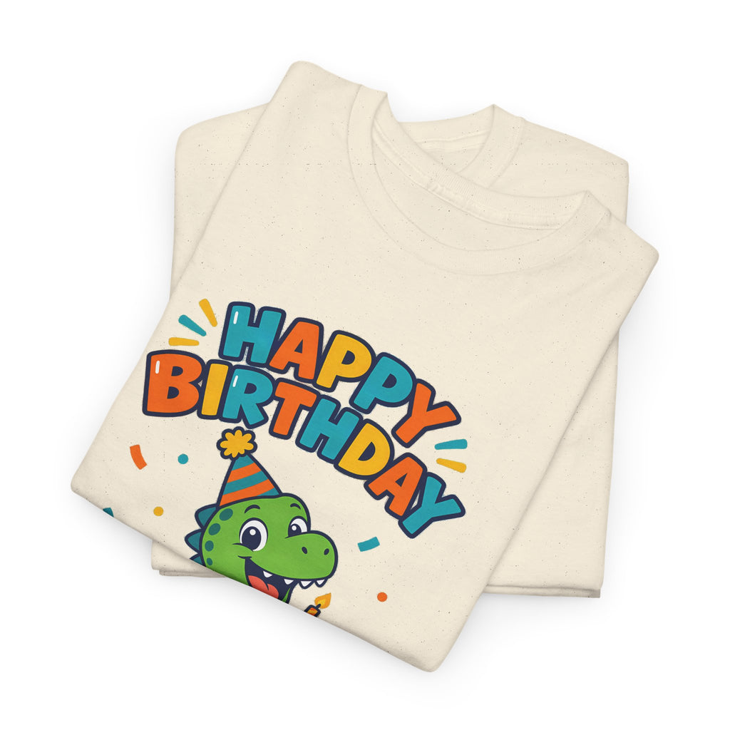 Personalized Dinosaur Birthday Shirt – Add Name & Age