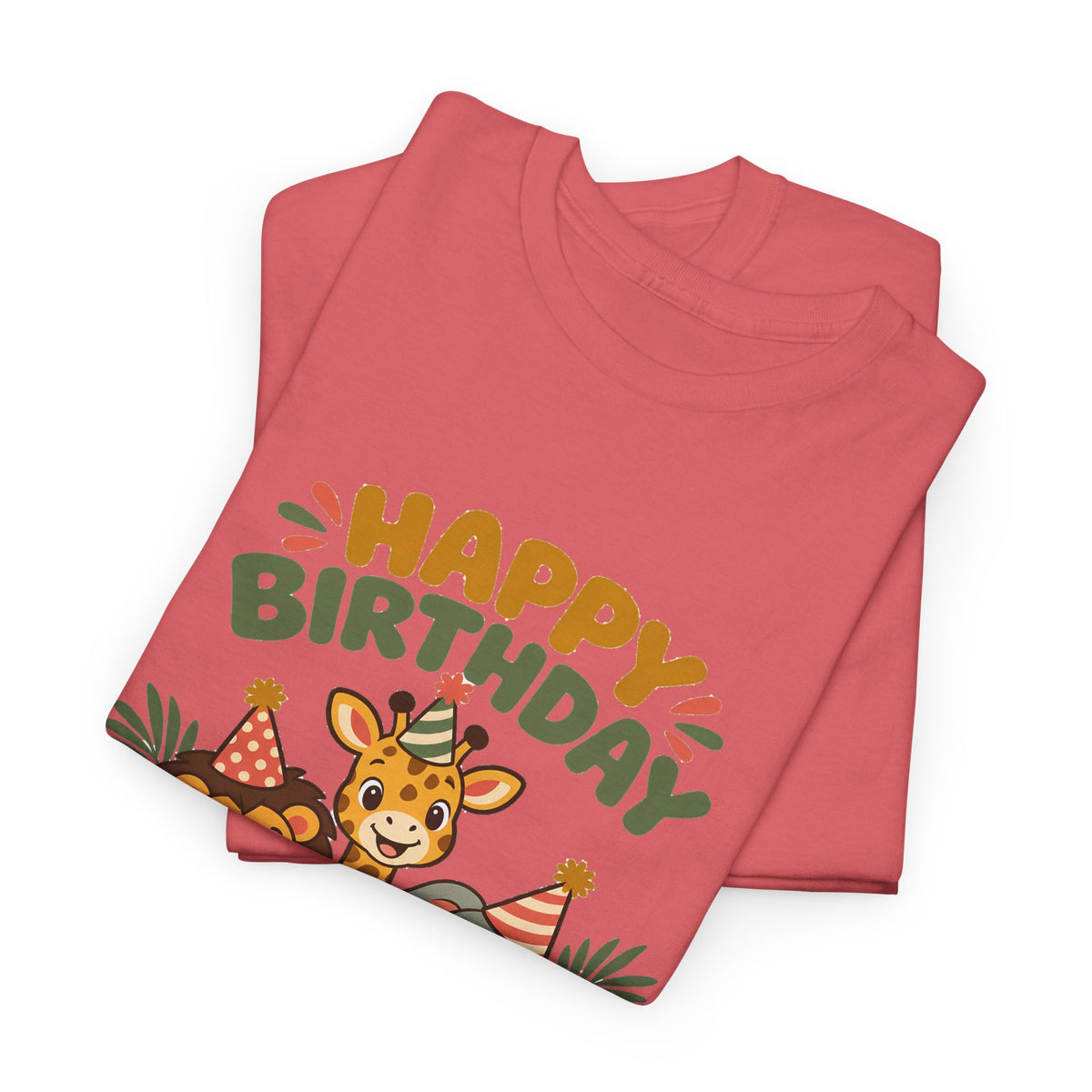 Safari Friends Happy Birthday shirt – Gildan tee by Happywear