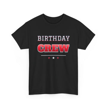 Birthday Crew Varsity Red & White Tee