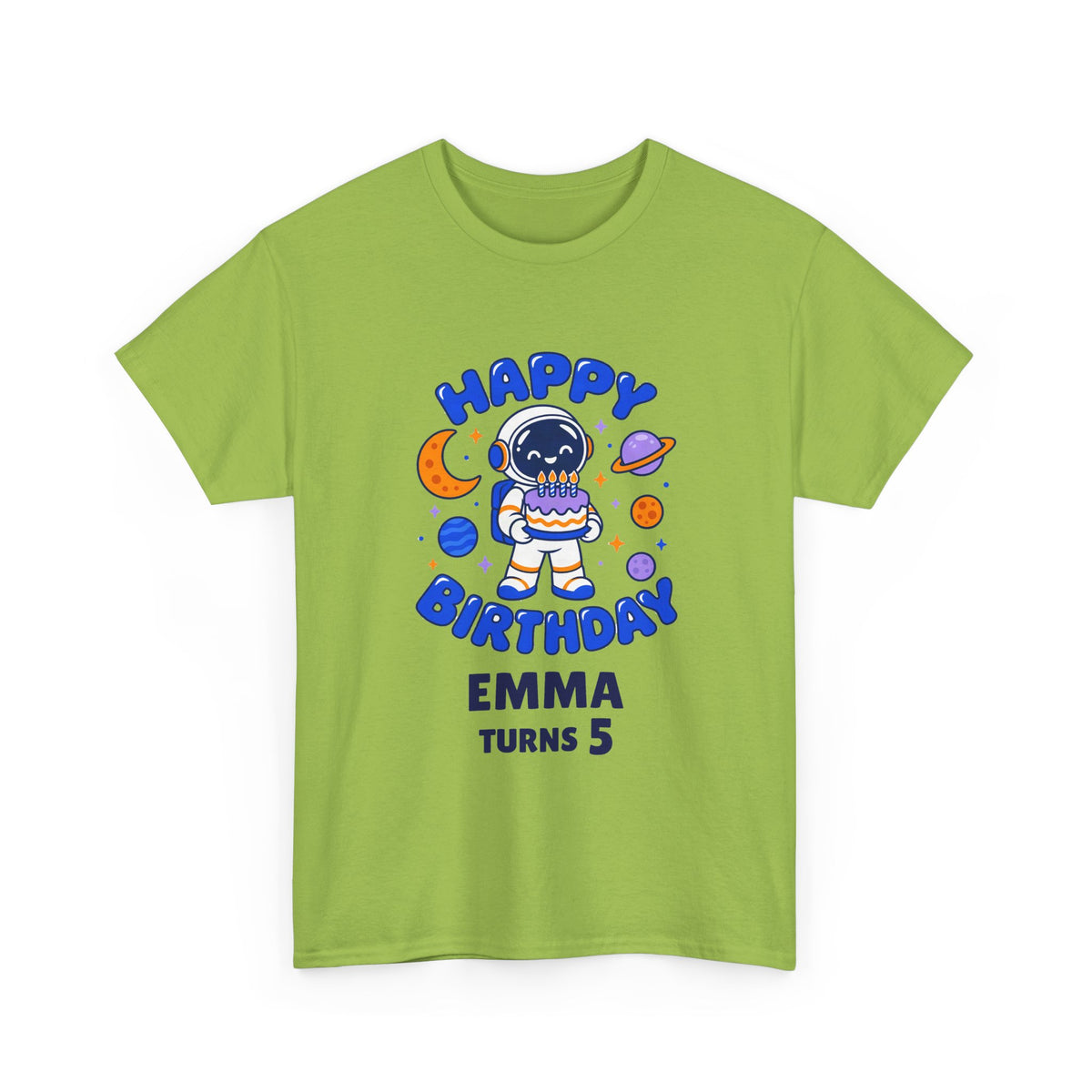 Personalized Space Astronaut Birthday Shirt – Add Name & Age