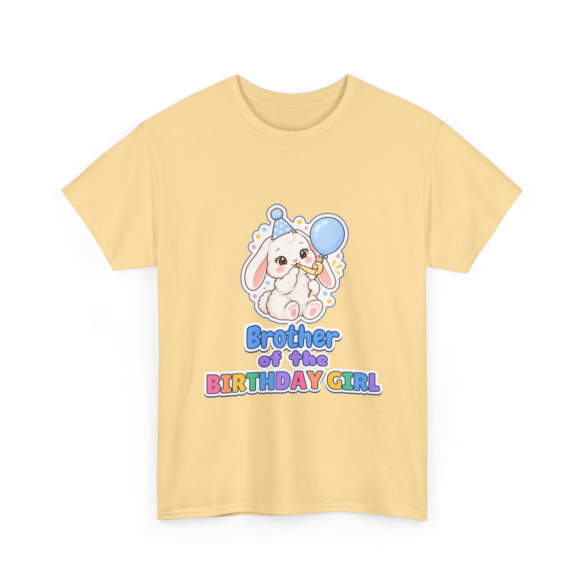 Brother of the Birthday Girl Bunny birthday shirt – Gildan tee by Happywear
