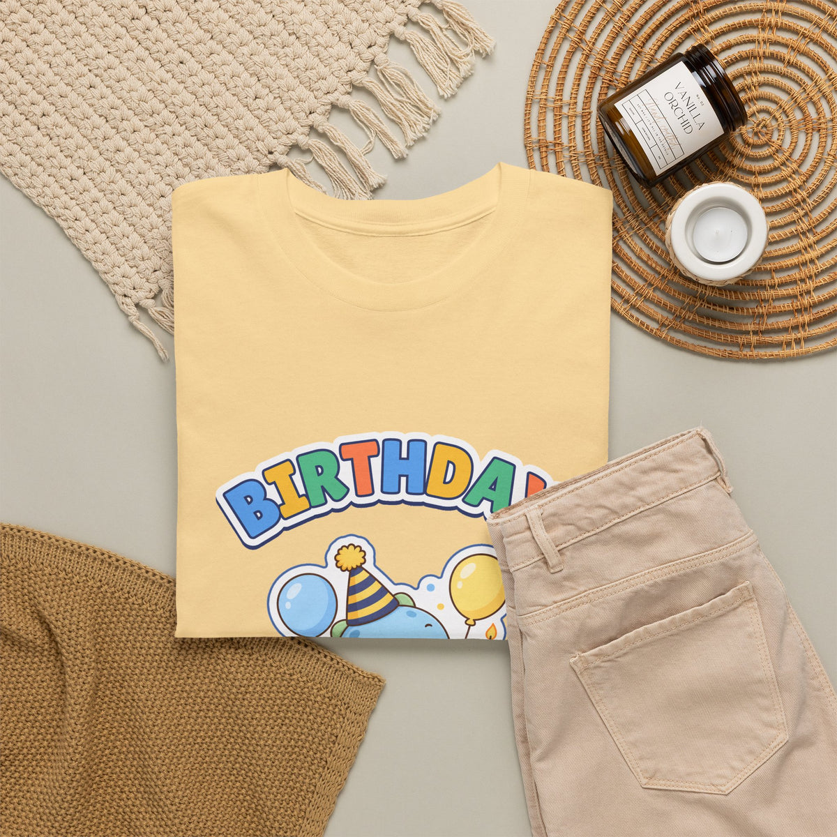 Birthday Boy Dino birthday shirt – Gildan tee by Happywear