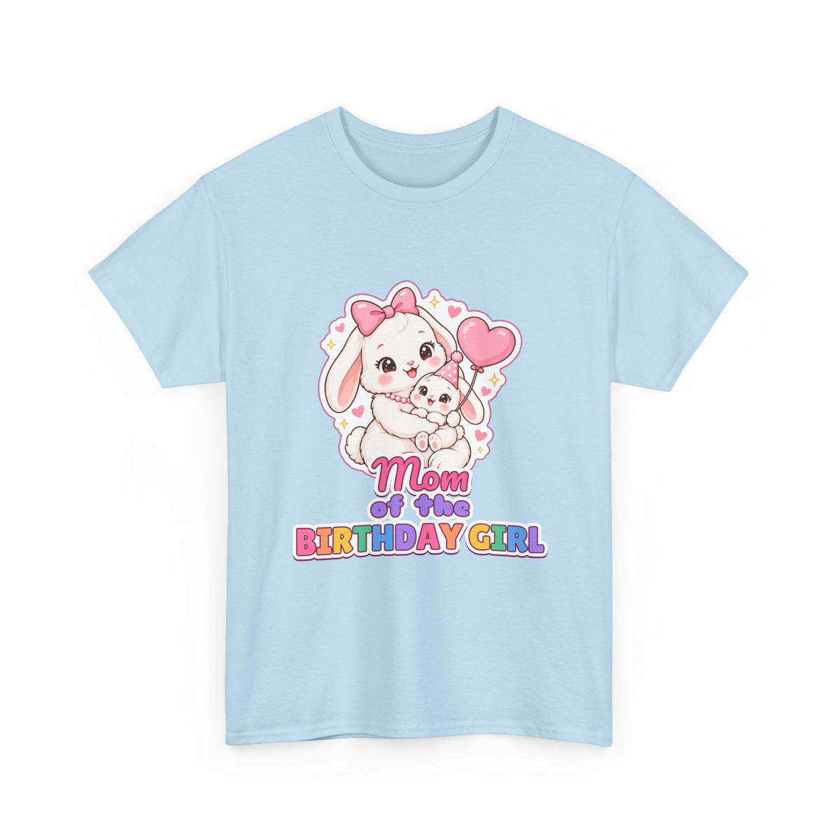 Mom of the Birthday Girl Bunny birthday shirt – Gildan tee by Happywear