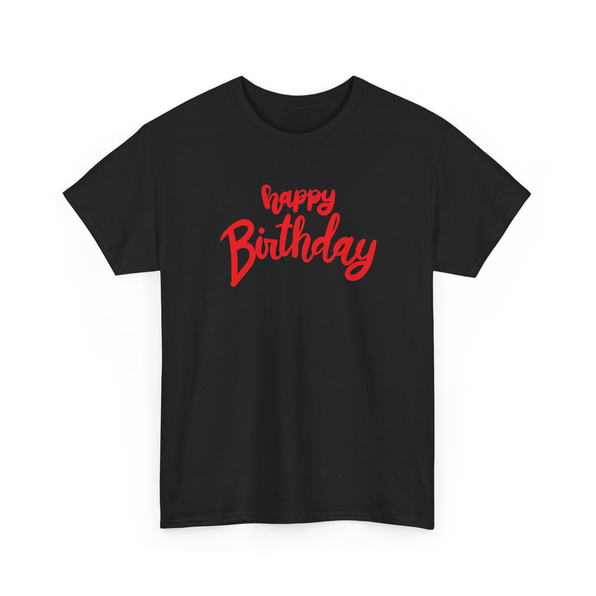 Happy Birthday Script & Cake birthday shirt – Gildan tee by Happywear
