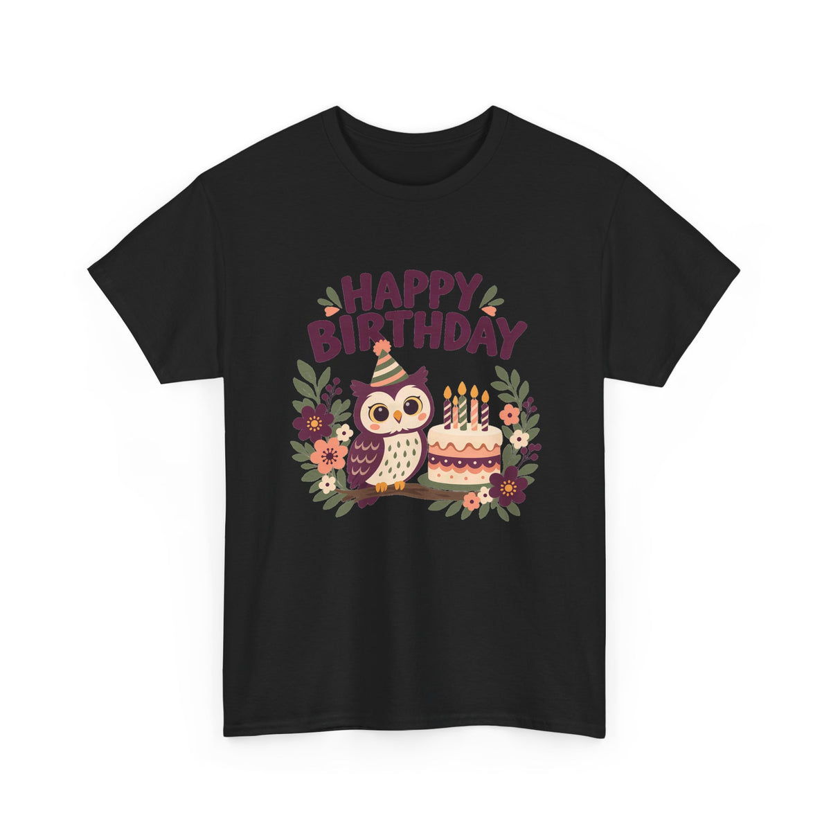 Owl Happy Birthday Tee