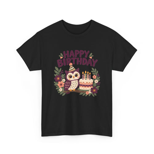 Owl Happy Birthday Tee