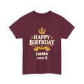 Personalized Royal Crown birthday shirt with custom name and age – Happywear
