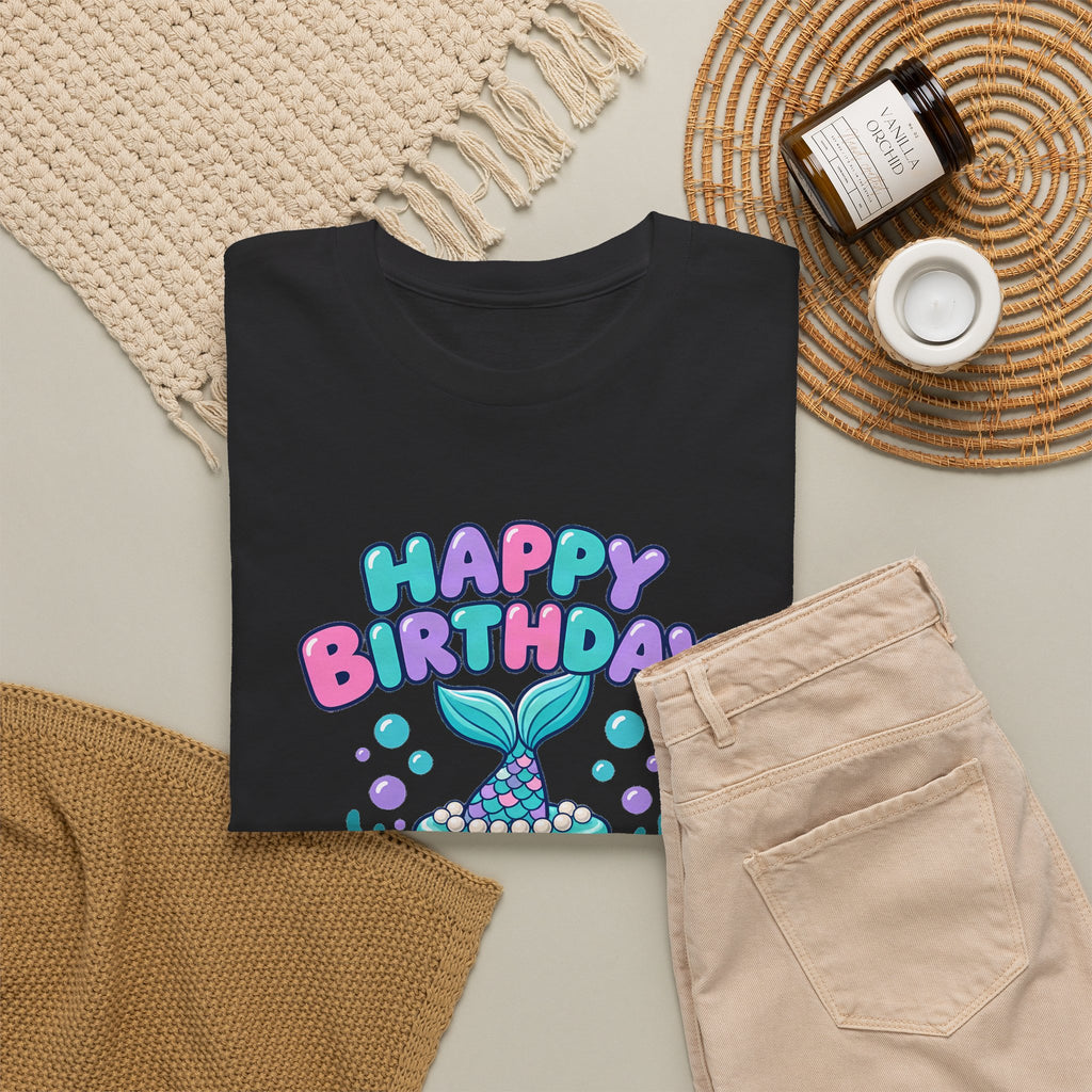 Personalized Mermaid Birthday Shirt – Add Name & Age