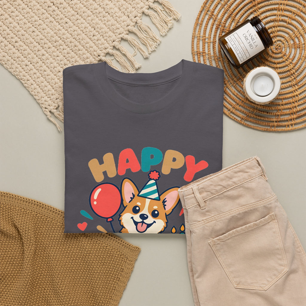Corgi Happy Birthday Tee