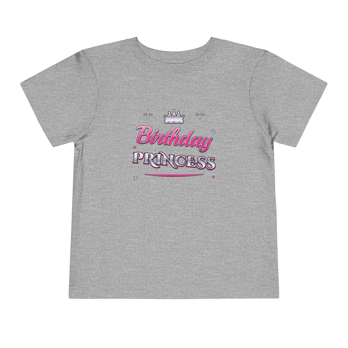 Birthday Princess Pink & Silver Tiara birthday shirt – toddler Gildan tee by Happywear