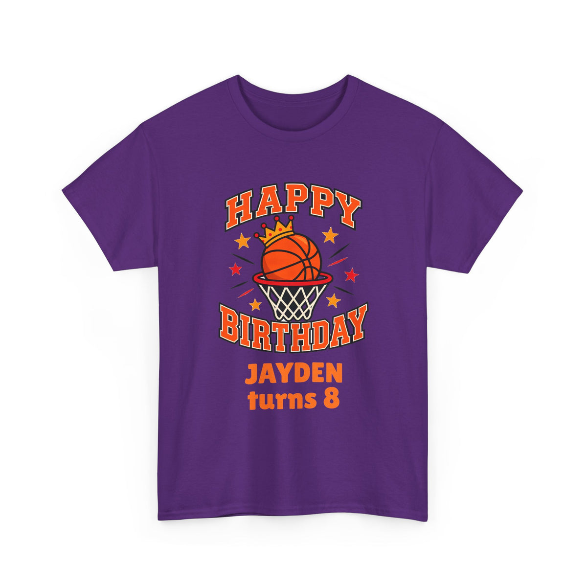 Personalized Basketball Birthday Shirt – Add Name & Age