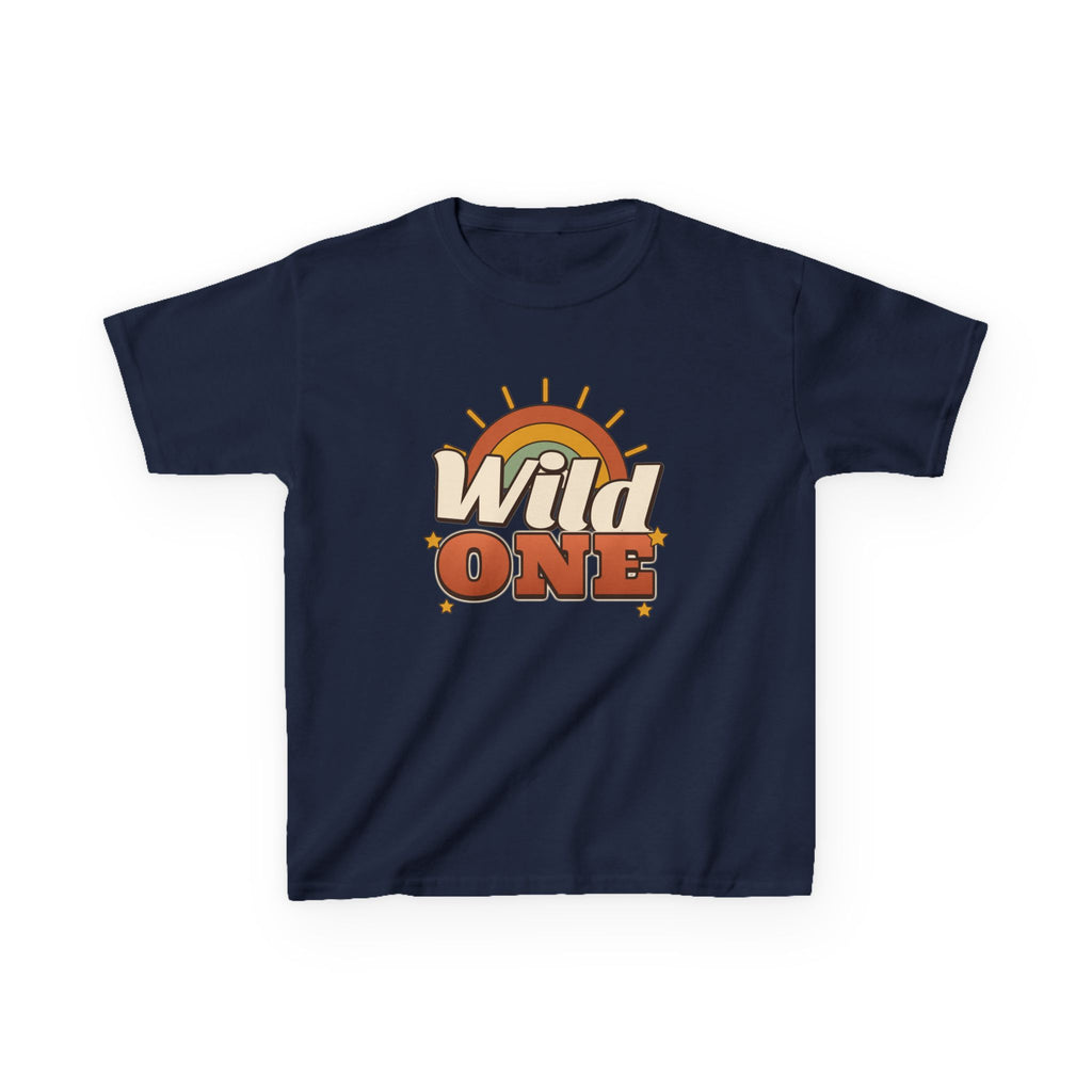 Wild One Boho Sun Birthday shirt – kids Gildan tee by Happywear