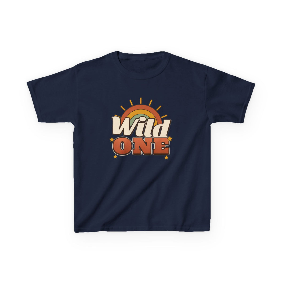 Wild One Boho Sun Birthday shirt – kids Gildan tee by Happywear