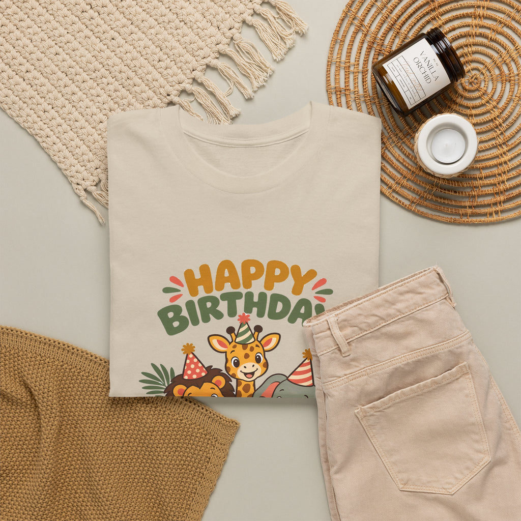 Personalized Safari Friends Birthday Shirt – Add Name & Age