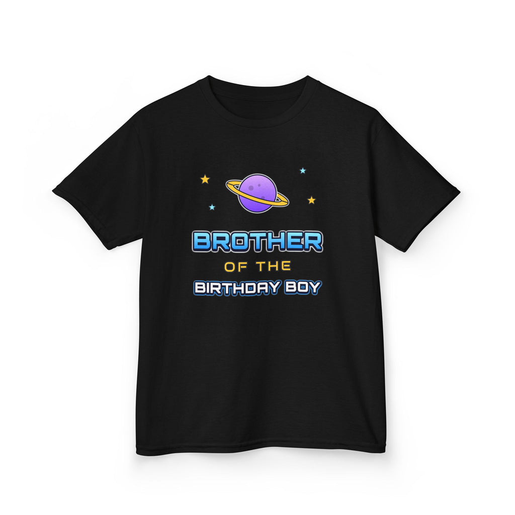 Brother of the Birthday Boy Space birthday shirt – kids Gildan tee by Happywear