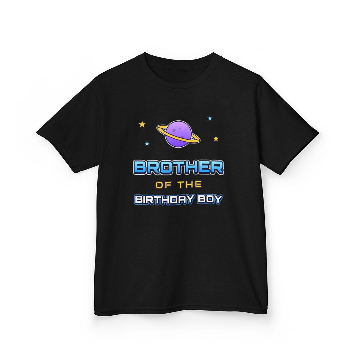 Brother of the Birthday Boy Space birthday shirt – kids Gildan tee by Happywear