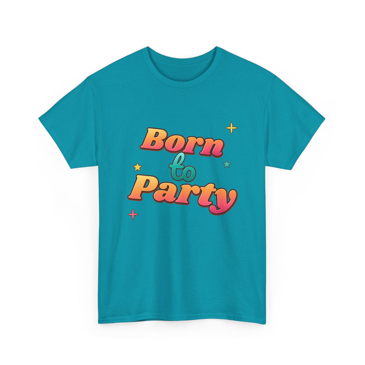 Born to Party Retro 70s Sunset birthday shirt – Gildan tee by Happywear