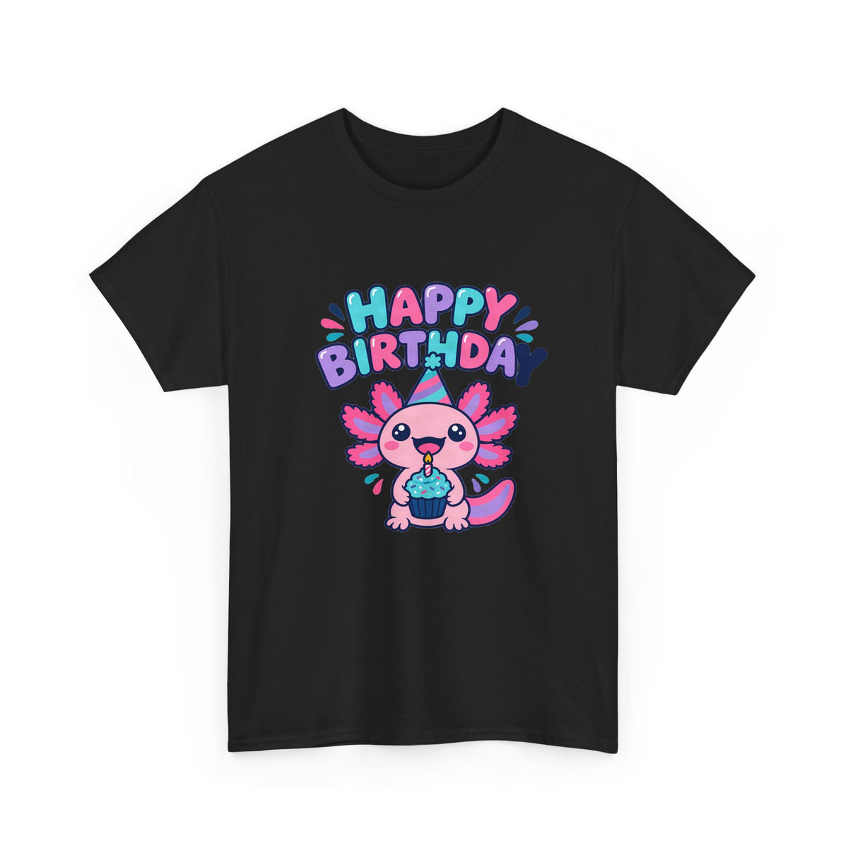 Axolotl Happy Birthday Tee