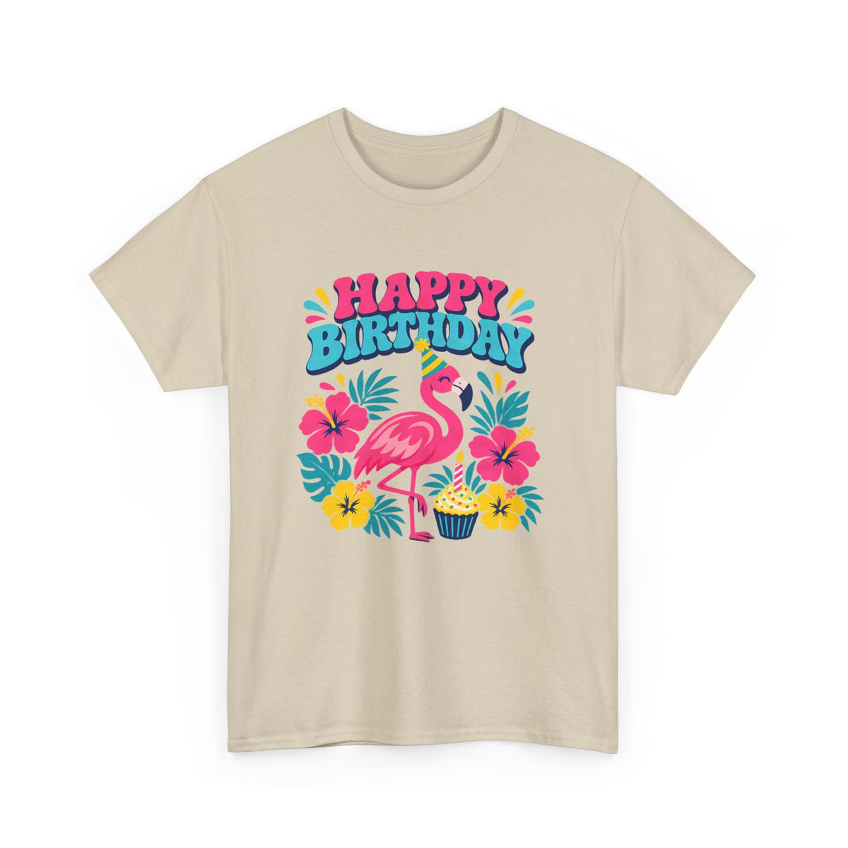 Flamingo Happy Birthday Tee