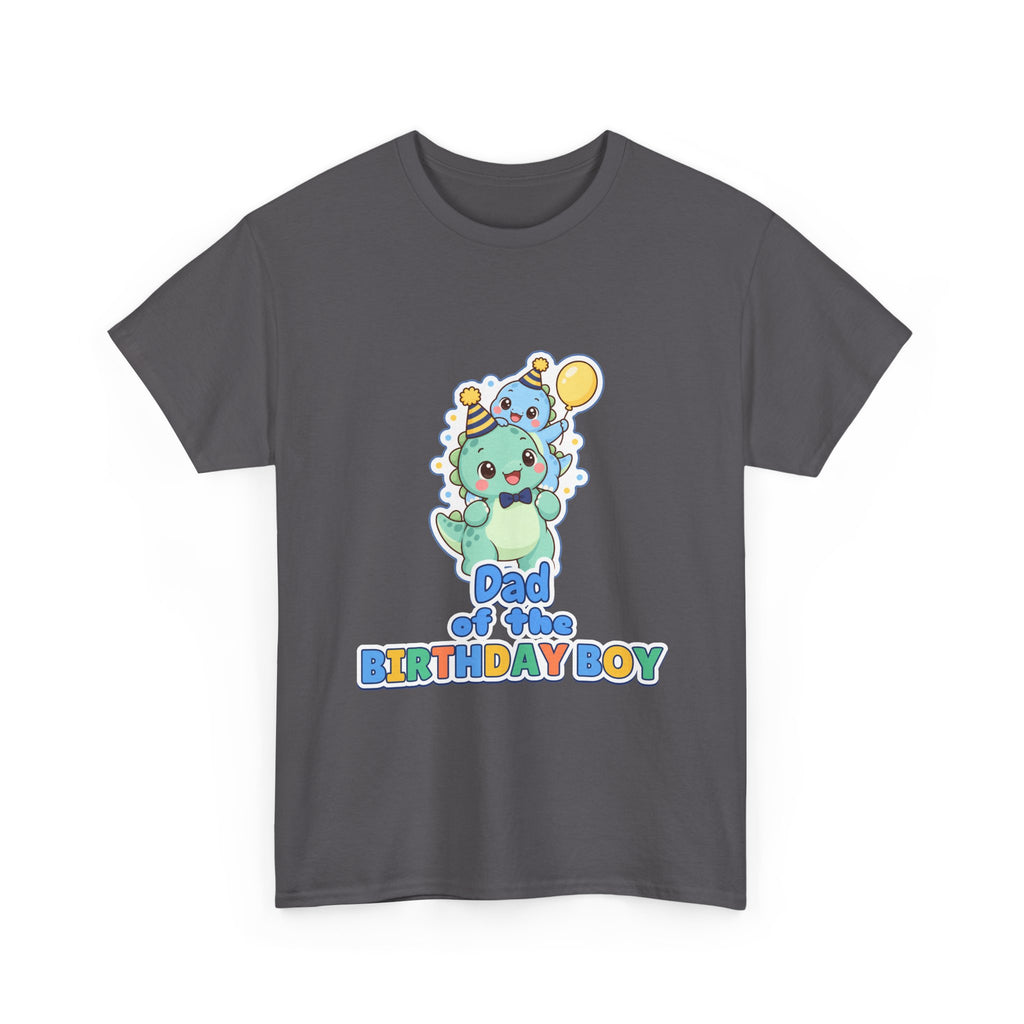 Dad of the Birthday Boy Dino birthday shirt – Gildan tee by Happywear