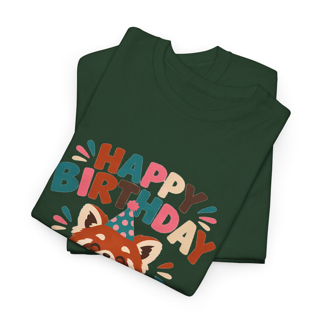 Red Panda Happy Birthday Tee