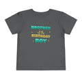 Brother of the Birthday Boy Teal & Gold birthday shirt – toddler Gildan tee by Happywear