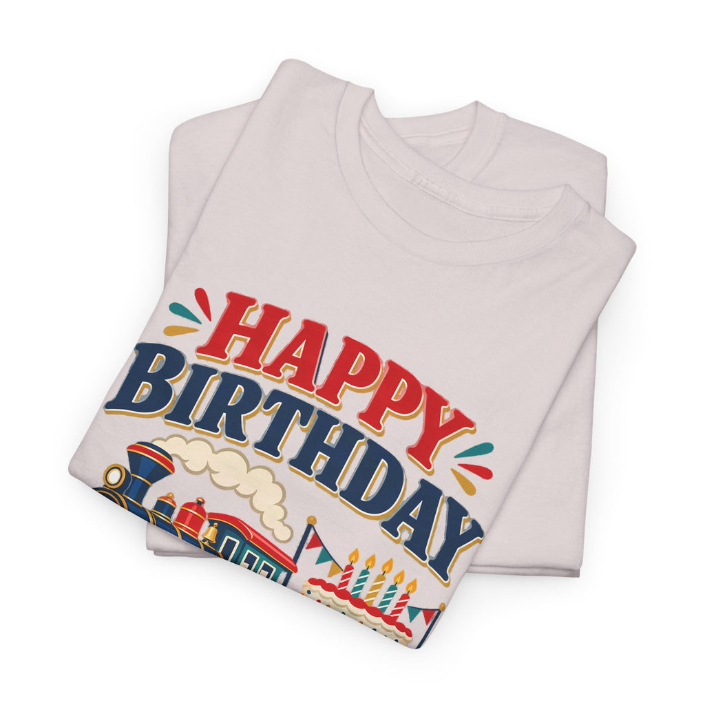 Personalized Train Birthday Shirt – Add Name & Age