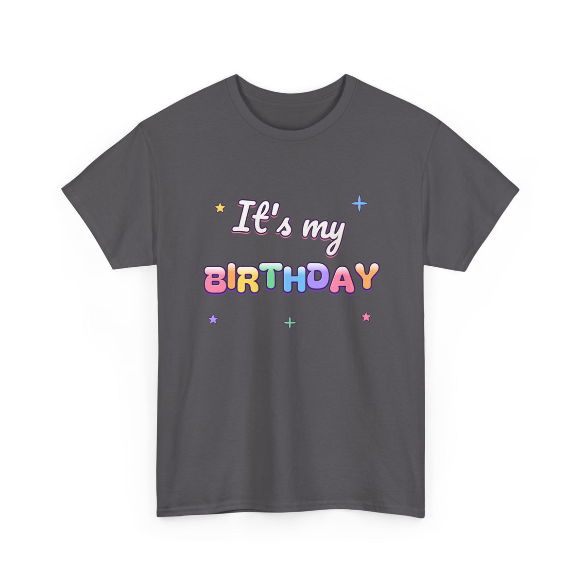 It's My Birthday Rainbow Pastel birthday shirt – Gildan tee by Happywear