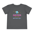 Sister of the Birthday Boy Space birthday shirt – toddler Gildan tee by Happywear