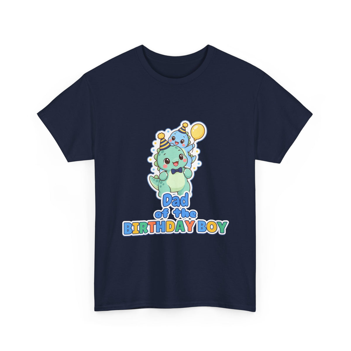 Dad of the Birthday Boy Dino birthday shirt – Gildan tee by Happywear