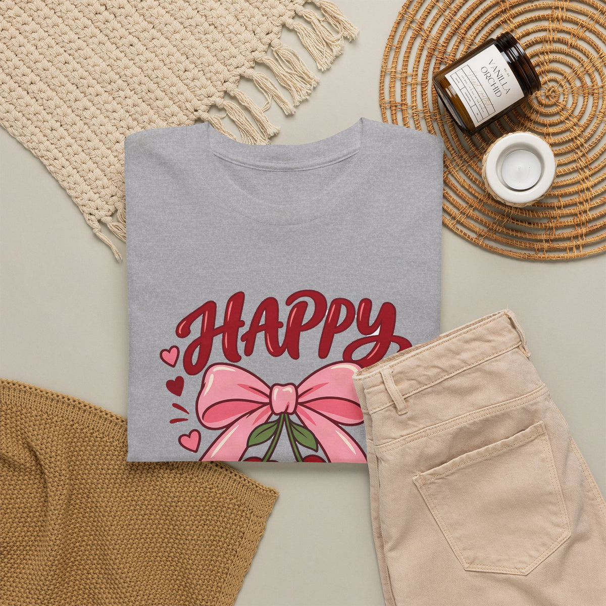 Personalized Cherry Bow Birthday Shirt – Add Name & Age