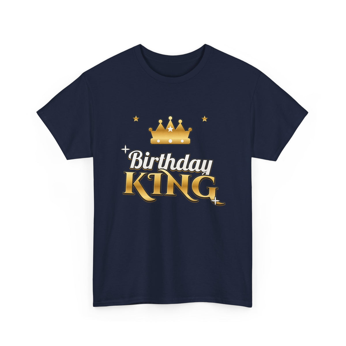 Birthday King Gold Crown birthday shirt – Gildan tee by Happywear