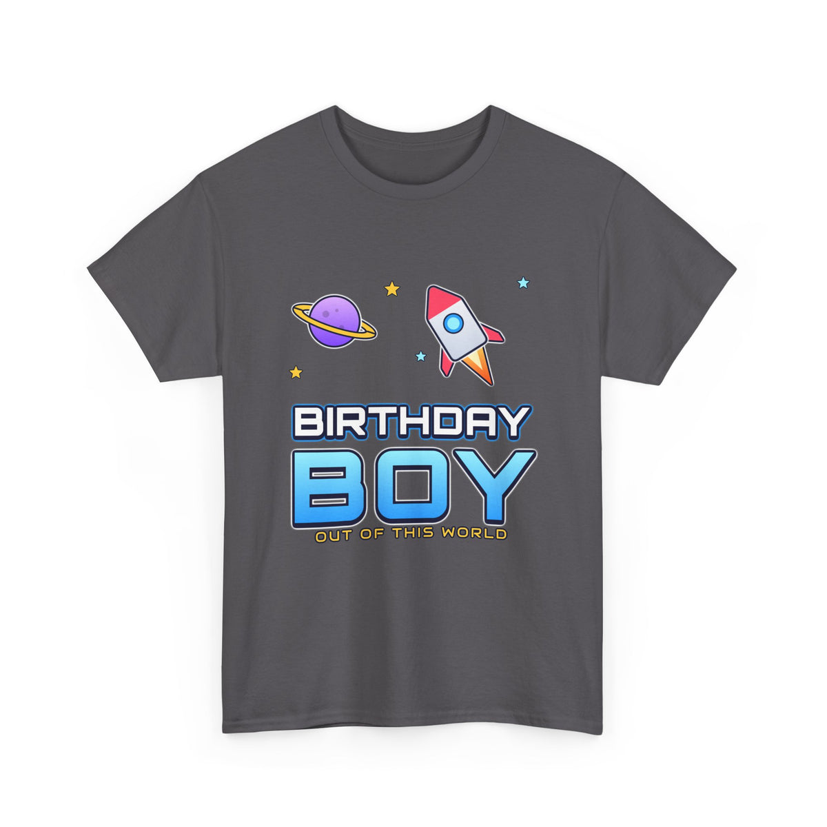 Birthday Boy Out of This World Space birthday shirt – Gildan tee by Happywear