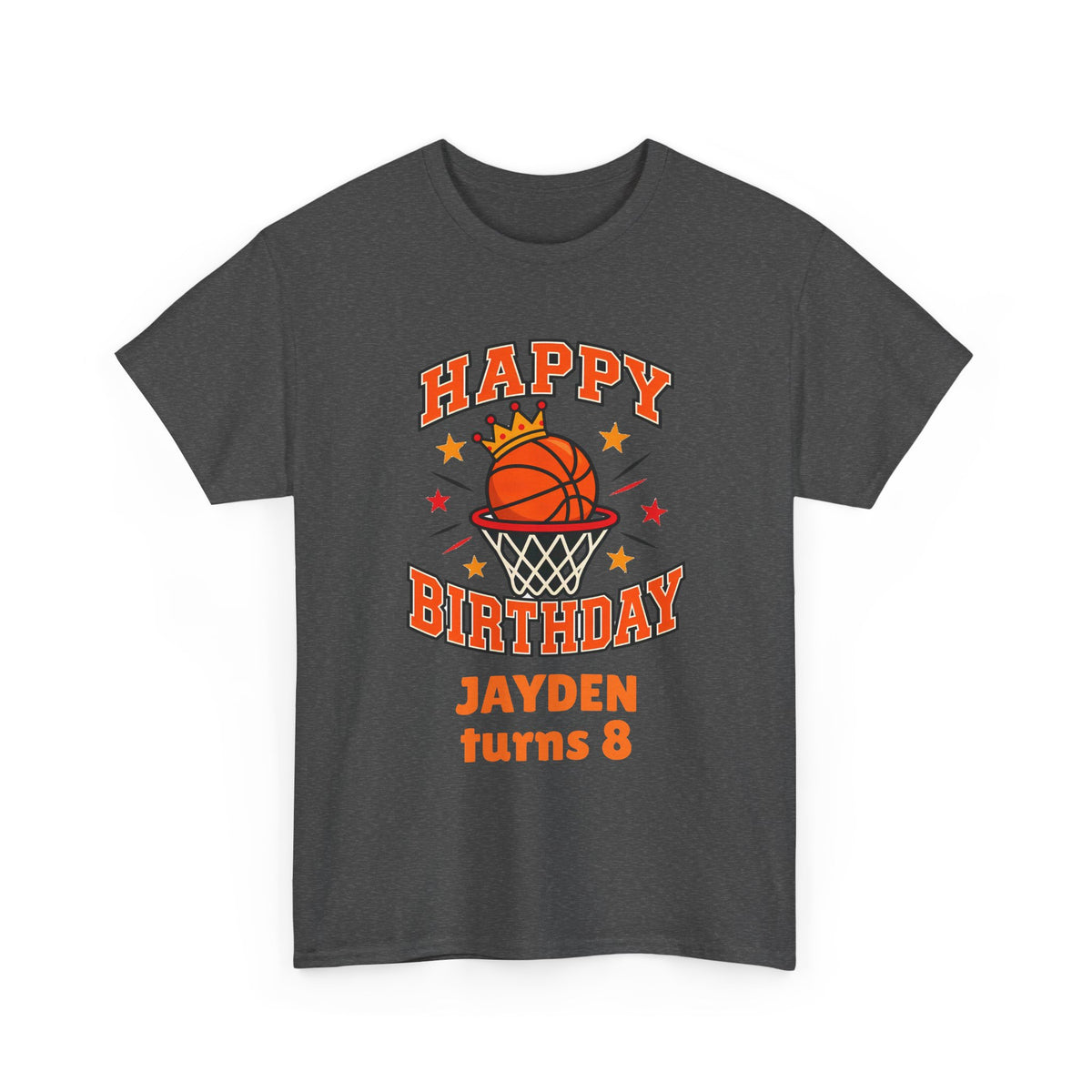 Personalized Basketball Birthday Shirt – Add Name & Age