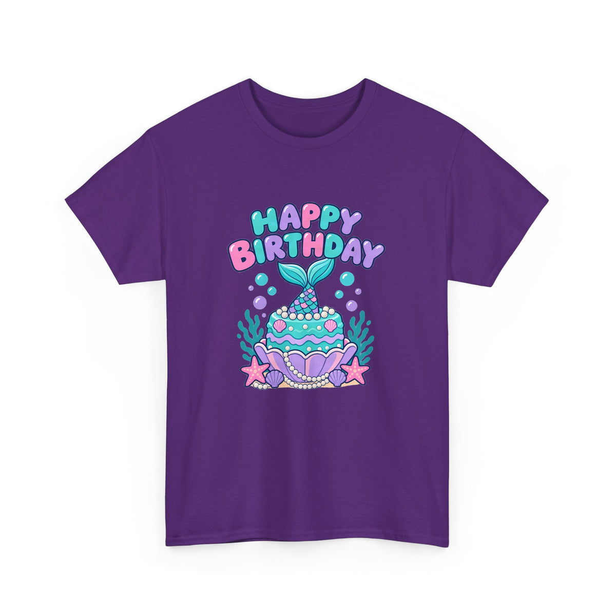 Mermaid Happy Birthday Tee