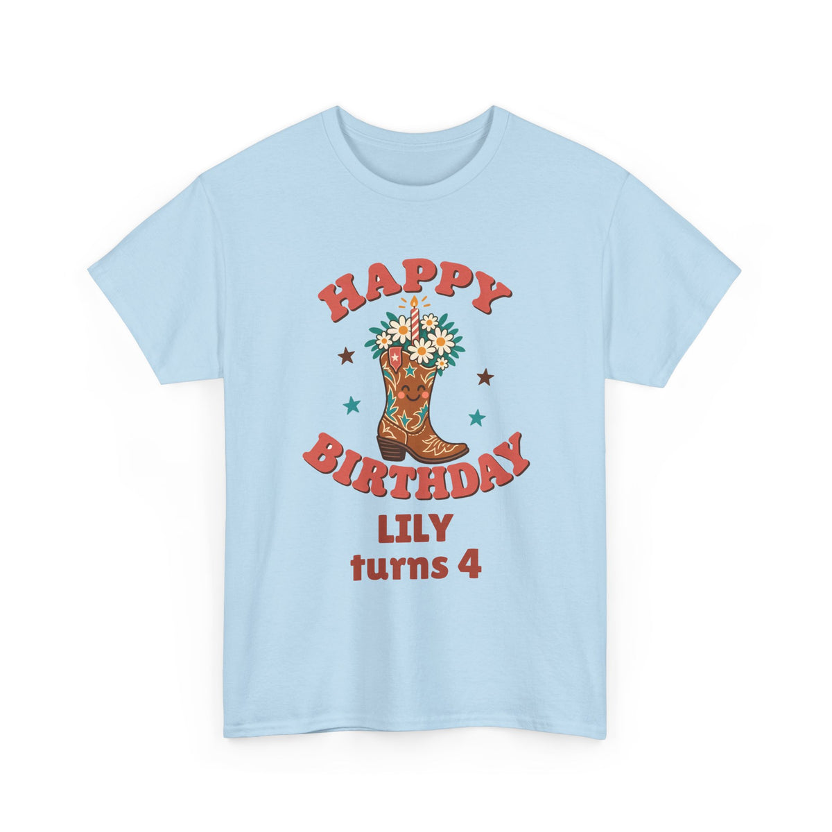 Personalized Cowgirl Birthday Shirt – Add Name & Age